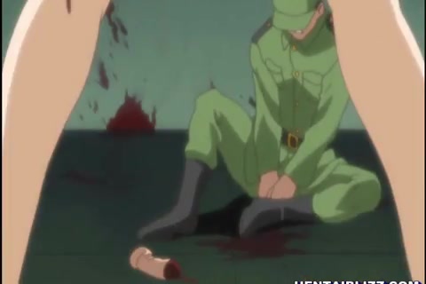 Porno Hentai giovane ragazza viene incatenata e stuprata dai militari #19