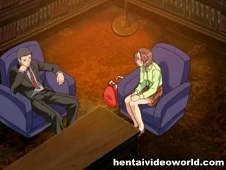 Carinissima ragazza hentai viene sbattuta in un film con sesso lesbico e regolare #14