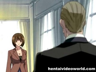 Carinissima ragazza hentai viene sbattuta in un film con sesso lesbico e regolare #19