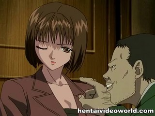 Carinissima ragazza hentai viene sbattuta in un film con sesso lesbico e regolare #23