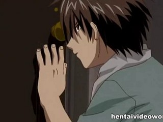 Un hentai con una giovane ragazza legata in una scopata selvaggia #5