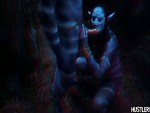 Parodia XXX del film Avatar 3D #8